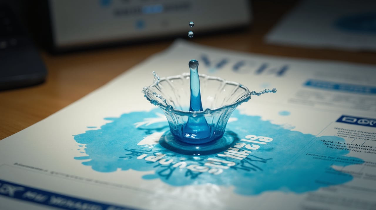 Formulaire Cat Nat avec éclaboussure précise sur la ligne cotisation et calendrier 2025