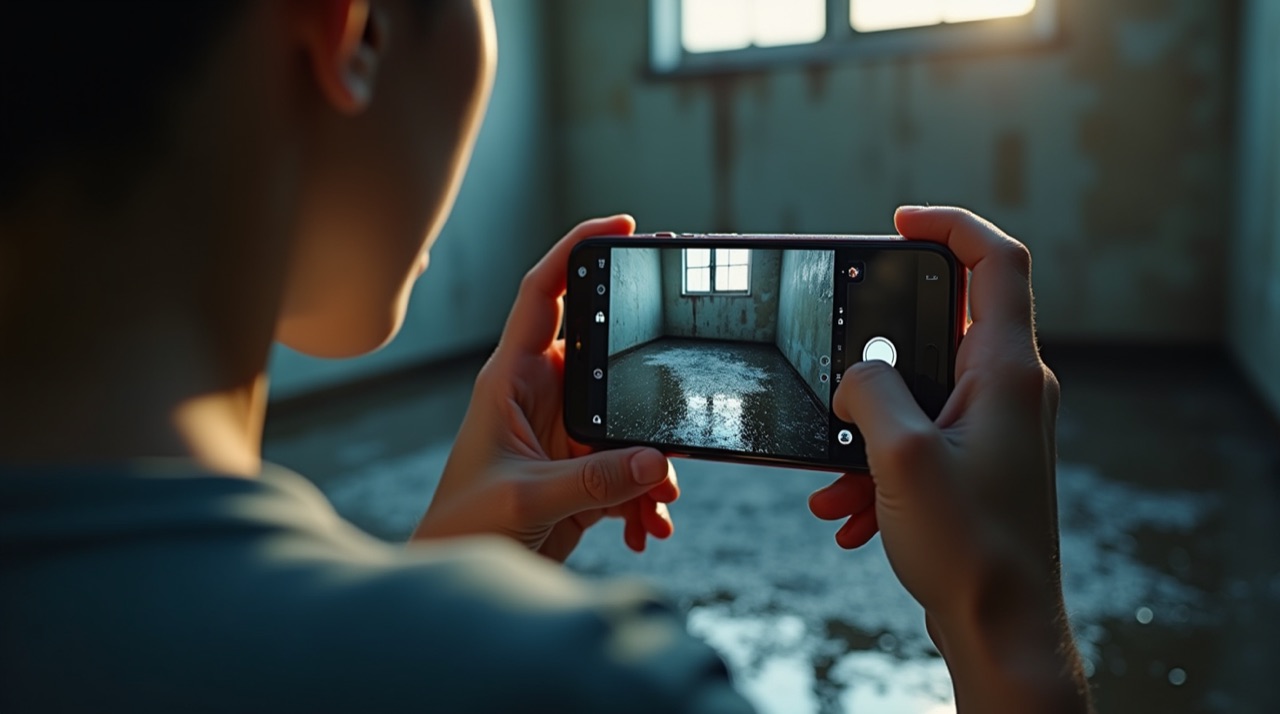 Prendre des photos et vidéos des dégâts des eaux avec un smartphone
